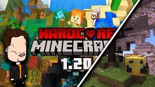Minecraft Hardcore making a NEW cherry blossom survival base 1.20 !!!