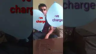 balloon experiment electrostatics #balloonexperiment #electrostatics #scienceexperiment  #shortvideo