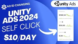 Make 100$ in unity ads with this self click app | Unity ads self click app 2024