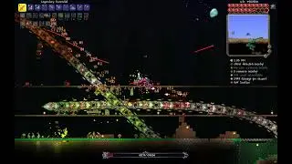 Terraria 1.4.5 Master Mode Summoner Boss Fight - Destroyer kill