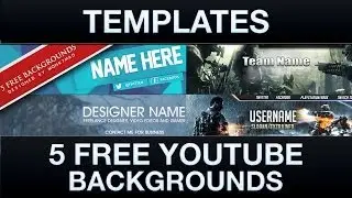 5 Free YouTube Backgrounds NEW!