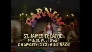 Barnum with Jim Dale 1980 TV commercial