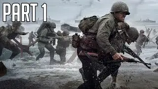 Call of Duty WW2 - PC Playthrough Part 1 - GTX 1070 & Ryzen 1600 - Max Settings