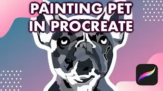 Create Portrait Of Your Own Pet in Procreate (#Shorts)