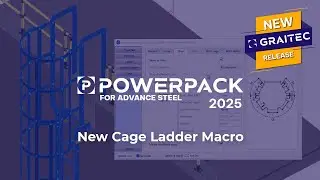 PowerPack for Advance Steel: New cage ladder macro
