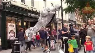 Secret revealed: SILVERMAM levitation trick, floating man trick #performer #viral #disney #silverman