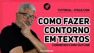 Como fazer Contorno em Texto [OUTLINE] | RocketMaster