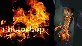 Fire Effect with Hand in Photoshop ||