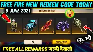 Free Fire Redeem Code Today 9 JUNE | Rampage 3.0 Redeem Code Today | Redeem Code Free Fire Today