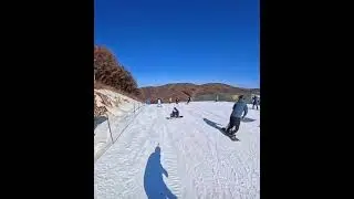 云顶滑雪场6索的雪道情况#单板滑雪 #snowboarding 
