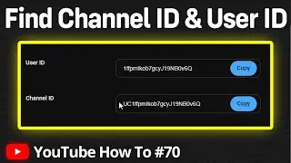 How to Find YouTube Channel ID & User ID
