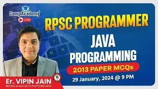 JAVA PROGRAMMING | RPSC Programmer Previous Paper Solution | RPSC PROGRAMMER CLASSES | COMPACADEMY