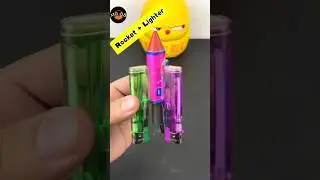 Lighter + Rocket 💪#mrboombaam #fireworks #firecrackers #shorts
