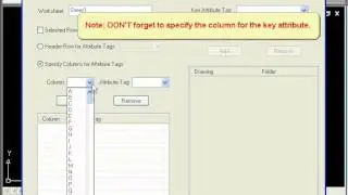 How to import AutoCAD attributes by key / unique attribute values