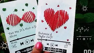 ✨Thread Spotify Card ideas✨||Cute Gift card Ideas||Playlist card ideas|Heart thread Spotify card ||
