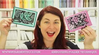 Black ice embossing folder card technique using Stampin’ Up!® products