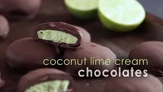 Coconut Lime Cream Chocolates (Vegan + GF)