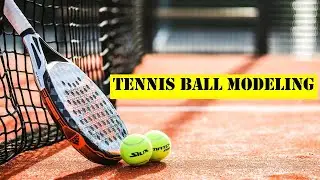 3dsmax|3d modeling|Tennis ball modeling