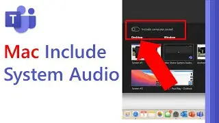 How to Share System Audio on Mac in a Microsoft Teams meeting // Include Computer Sound 