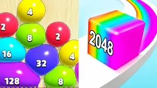 Satisfying Mobile Games... Blob Merge 3D ❌ Jelly Run 2048, All Games