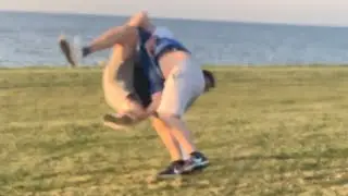 Family wrestling match best out of 5 rounds