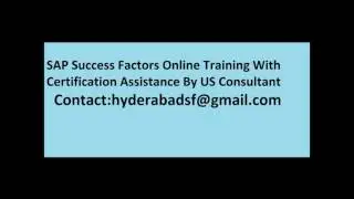 success factors online training