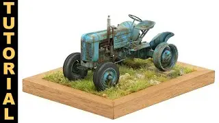 Abandoned Rusty Tractor / Tractor Abandonado y Oxidado - Scale Modeling Tutorial