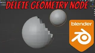 Delete Geometry Nodes Blender 3.3 Tutorial - Blender Geometry Nodes Tutorial #2