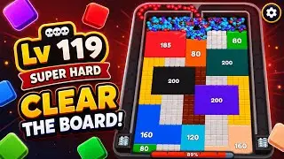 Bounce Blast Level 119 🔥 SUPER HARD Full Walkthrough Solution