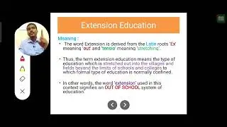 Extension Education Meaning and definition