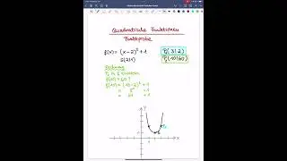 Quadratische Funktionen, Punktprobe, y-Werte bestimmen #mathe #abi #Shorts #Viral #mathetrick #Mathe