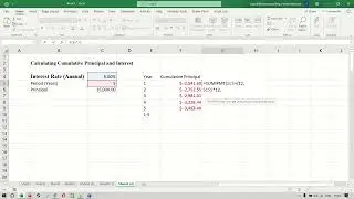 CALCULATING CUMULATIVE PRINCIPAL AND INTEREST