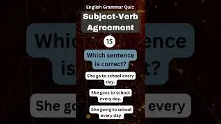 Daily English Grammar Quiz #shorts