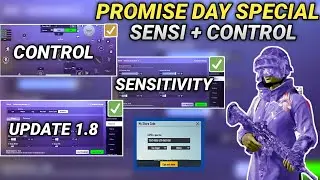 New Update 1.8.0 !! Best Sensitivity CODE + Control Setting PUBG MOBILE | BGMI 1.8 Best Sensitivity