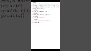 Arithmetic program in python #python #pythonprogramming #python3 #basic #arithmetic