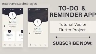 Flutter To-Do & Reminder App UI/Tutorial | Local Notifications & State Management 