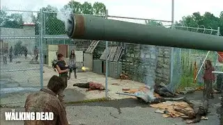Daryl Takes Down A Tank - The Walking Dead