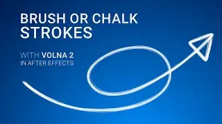 Brush or Chalk Strokes in After Effects with Stop Motion Animation using Volna plugin