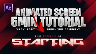 Create Your Own Animated Stream/Twitch Screen in 5 Minutes!! -  Aftereffects Easy tutorial