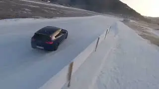 Volkswagen Golf 8 R – Driving & Sound   Drifting in Snow   Acceleration