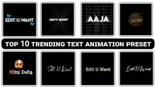 Top 10 Text Preset Alight Motion | Alight Motion Text Presets | Alight Motion Text Effect