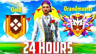 No Gun skin || Solo Gold To Grandmaster In 24 Hours 🥵