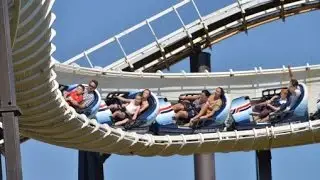 Blackpool Pleasure Beach Avalanche bobsled ride POV 1080p HD