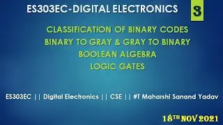 III SEM || CSE - B || Digital Electronics || 18th Nov 2021 || # TMSY