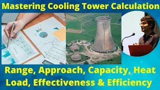 Cooling Tower Calculations In Hindi | Cooling Tower Range And Approach | Efficiency Calculation