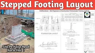How to Read Foundation Drawing I Stepped footing Layout