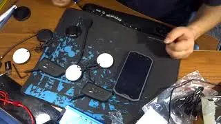 Мини обзор и небольшая инструкция блютуз интеркома V6 1200 Vnetphone