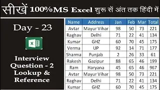 Interview Question Excel Lookup and Reference Function || Vlookup, Offset, CountA Function In Excel