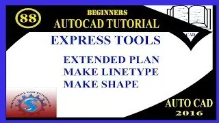 EXTENDED PLAN || MAKE LINETYPE & SHAPE || BASIC TUTORIALS FOR BEGINNERS || AUTOCAD 2016