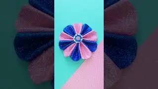 Foam sheet flowers 🌸 Цветок из глиттерного фоамирана. Поделки. Своими руками. 3D цветы 